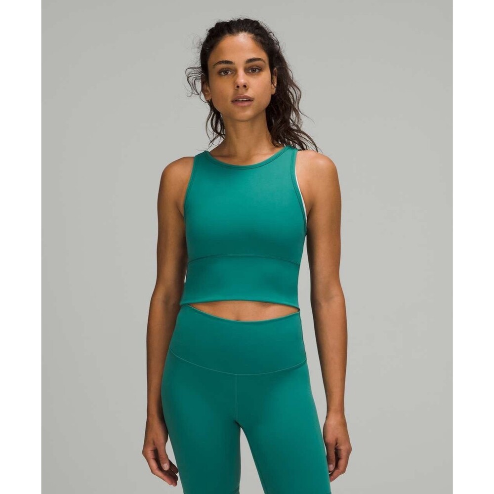 Lululemon Power Pivot Tank Teal Lagoon size 2